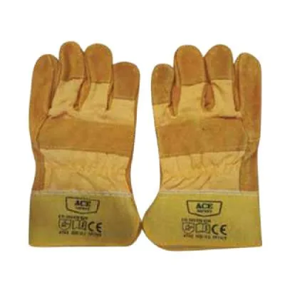 Semi Leather Hand Safety Glove 10.5 Inch